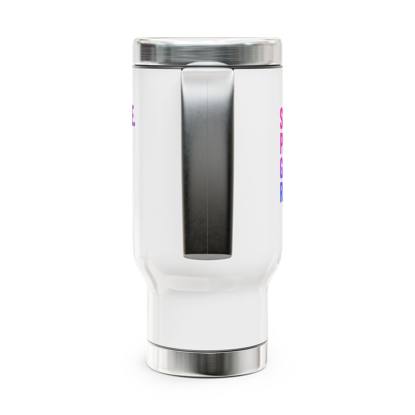 Shuffle Play Games Travel Mug – “Shuffle. Play. Games. Repeat.” Insulated Coffee Cup for Gamers & TCG Fans